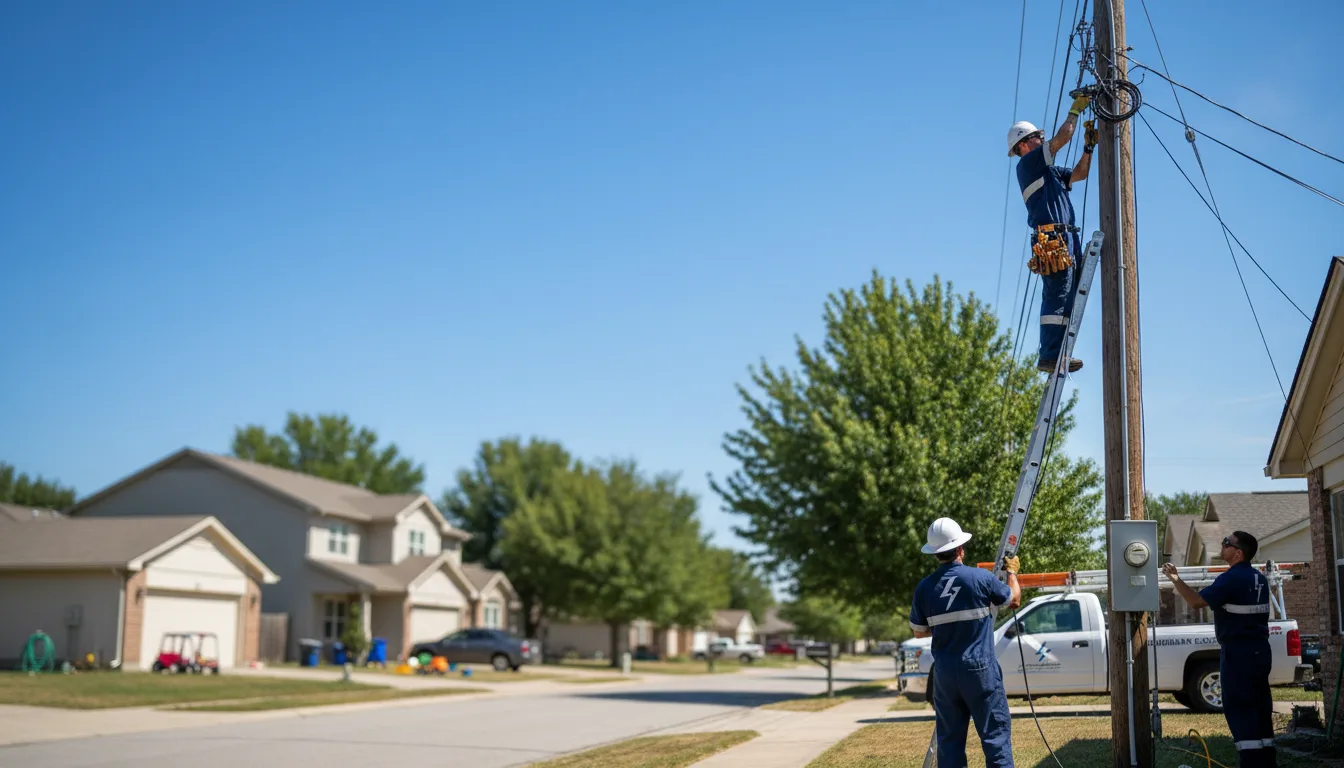 Residential electrician providing installation services in Websterville, VT